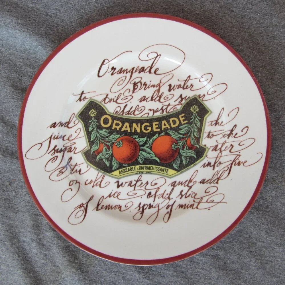 Williams Sonoma Rosanna Italy fruit plates set of 6 (W3262)